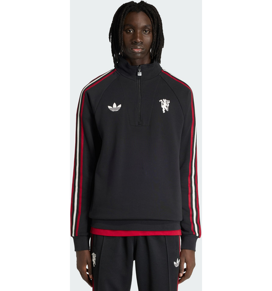 ADIDAS Adidas Manchester United Originals Tröja Med Halv Dragkedja på