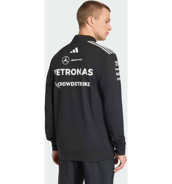 ADIDAS Adidas Mercedes - Amg Petronas Formula 1 Team Engineers Sweatshirt Med Kvartslång Dragkedja på