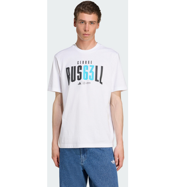 ADIDAS Adidas Mercedes - Amg Petronas Formula One Team George Russell T-shirt på