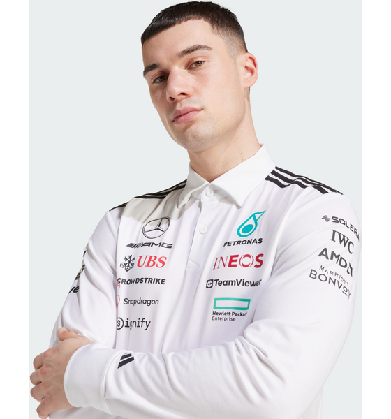 ADIDAS Adidas Mercedes - Amg Petronas Formula One Team Polo Long Sleeve Pikétröja på