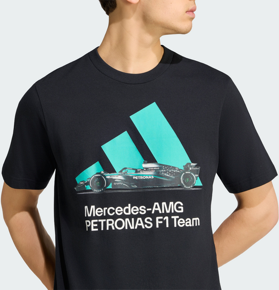 ADIDAS Adidas Mercedes-amg Petronas Formula 1 Team T-shirt Med Grafik på