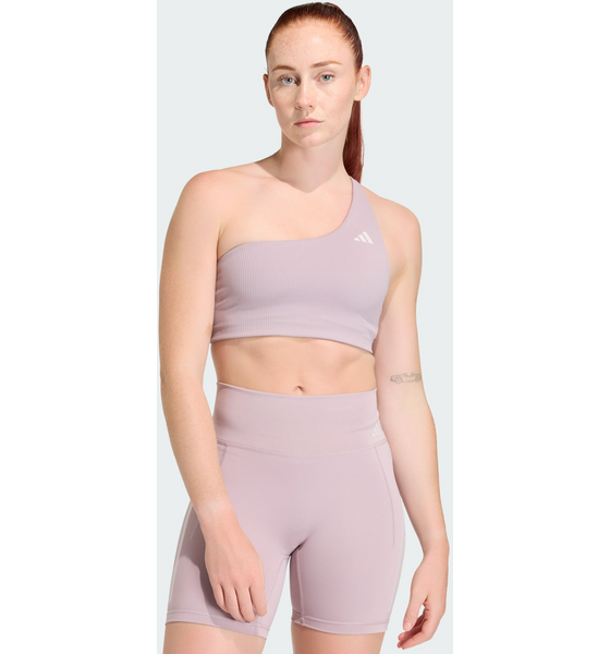 ADIDAS Adidas Optime Asymmetrisk Tränings-bh Med Ribbning För Lätt Stöd på