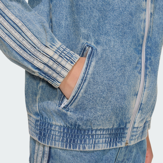 ADIDAS ORIGINALS Adidas Originals Firebird Träningsjacka I Denim Med Lös Passform på