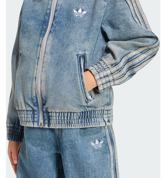 ADIDAS ORIGINALS Adidas Originals Firebird Träningsjacka I Denim Med Lös Passform på