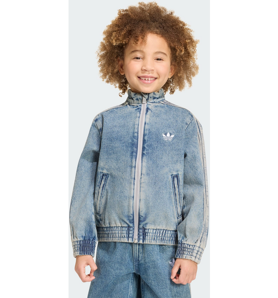 ADIDAS ORIGINALS Adidas Originals Firebird Träningsjacka I Denim Med Lös Passform på