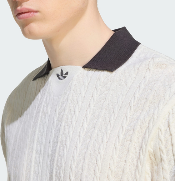 ADIDAS ORIGINALS Adidas Originals Kabelstickad Fotbollströja på