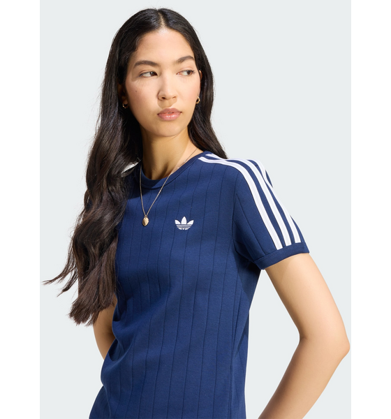 ADIDAS ORIGINALS Adidas Originals Kritstrecksrandig Kortärmad T-shirt I Smal Passform på