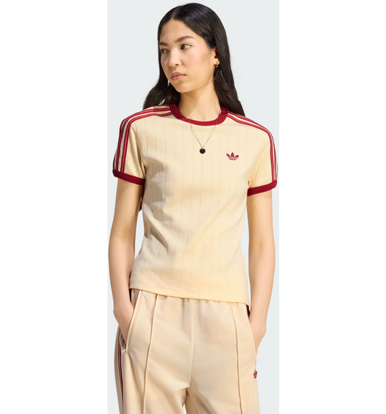 ADIDAS ORIGINALS Adidas Originals Kritstrecksrandig Kortärmad T-shirt I Smal Passform på