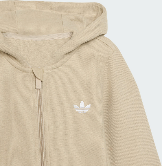 ADIDAS ORIGINALS Adidas Originals Ribbstickad Body Med Huva I Vinteranpassat Material på