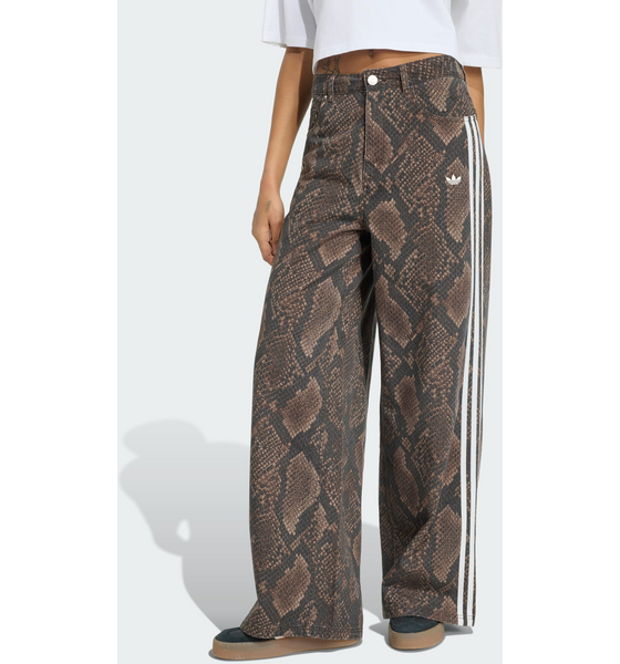 ADIDAS ORIGINALS Adidas Originals Snake Print Denim Loose Byxor på