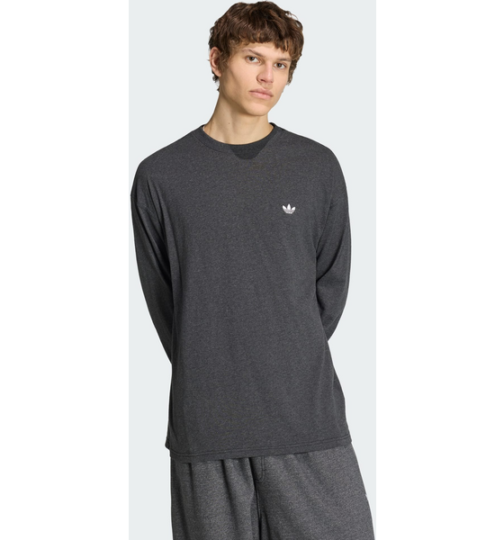 ADIDAS ORIGINALS Adidas Originals Trefoil Essentials Melange Långärmad T-shirt på