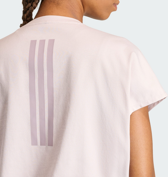 ADIDAS Adidas Primelift Workout Cropped Boxy 3-stripes Linne på