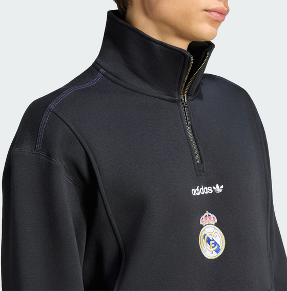 ADIDAS Adidas Real Madrid Eqt-tröja Med Halv Dragkedja på