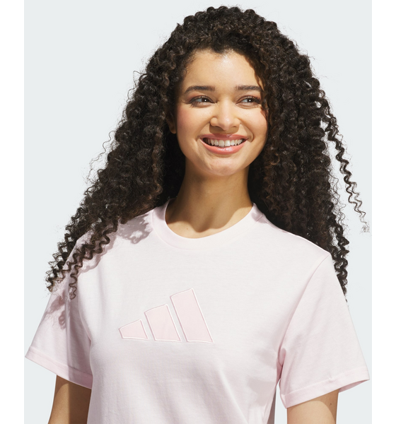 ADIDAS Adidas Satin-filled Logo Graphic T-shirt på