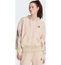ADIDAS Adidas Seasonal Essentials Animal Print 3-stripes Träningsjacka Med Hel Dragkedja Och Huva på