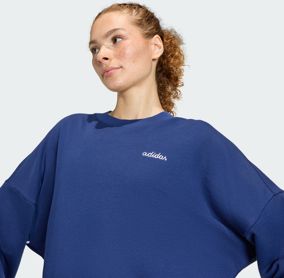 ADIDAS Adidas Seasonal Essentials Colorpop-sweatshirt Med Broderad Grafik på