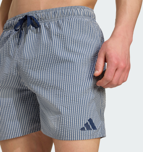 ADIDAS Adidas Seersucker Stripy Swim Shorts 5-inch på