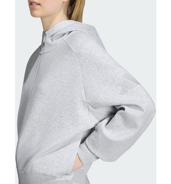 ADIDAS Adidas Soft Lux Huvtröja Med Hel Dragkedja på