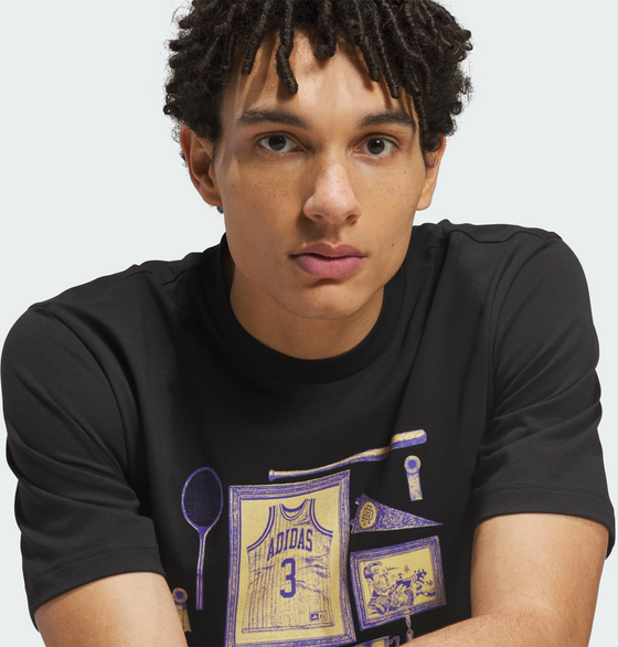 ADIDAS Adidas Sports Bar Memorabilia T-shirt Med Tryck på