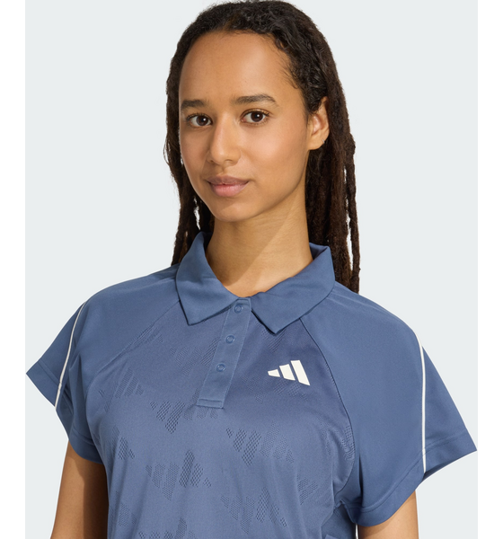 ADIDAS Adidas Stadium 3-stripes Tennis Inspired Jacquard Polo Tee på