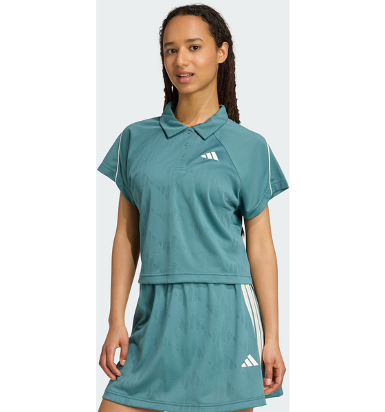 ADIDAS Adidas Stadium 3-stripes Tennis Inspired Jacquard Polo Tee på