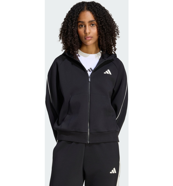 ADIDAS Adidas Stadium Small Logo Full-zip Huvtröja på
