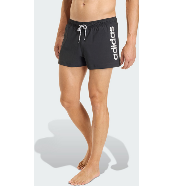 ADIDAS Adidas Stretchiga Stickade 3-tums Badbyxorna Med Logga på