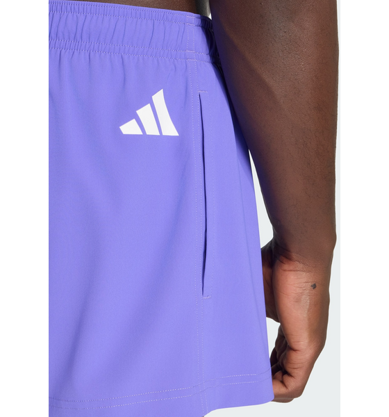 ADIDAS Adidas Stretchiga Stickade 3-tums Badbyxorna Med Logga på