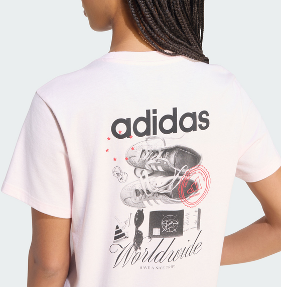 ADIDAS Adidas Travel Loose T-shirt Med Grafik på