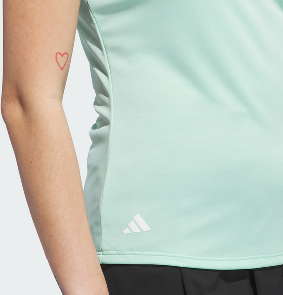 ADIDAS Adidas Women's Solid Performance Kortärmad Pikétröja på