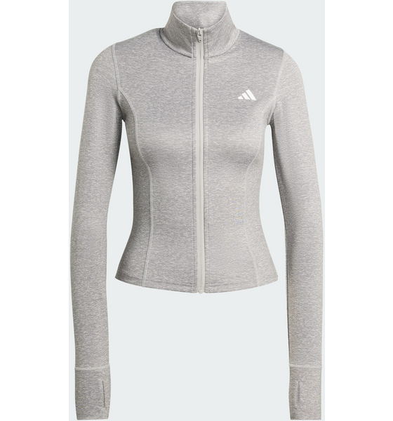 ADIDAS Adidas Workout Essentials Heather Jacka Med Dragkedja på
