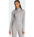 ADIDAS Adidas Workout Essentials Heather Jacka Med Dragkedja på