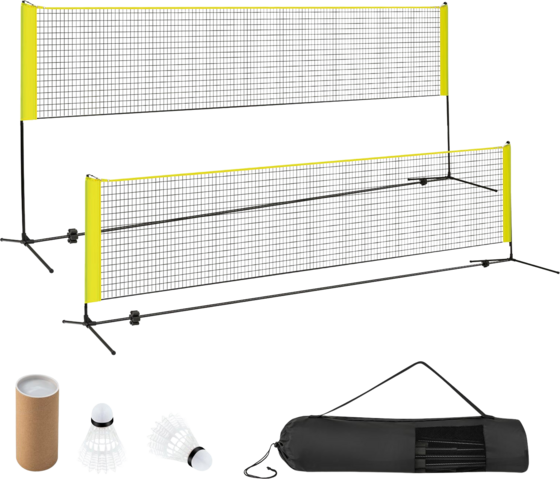 NORTHIX Adjustable Badminton Net Set With Stand And Carry Bag på