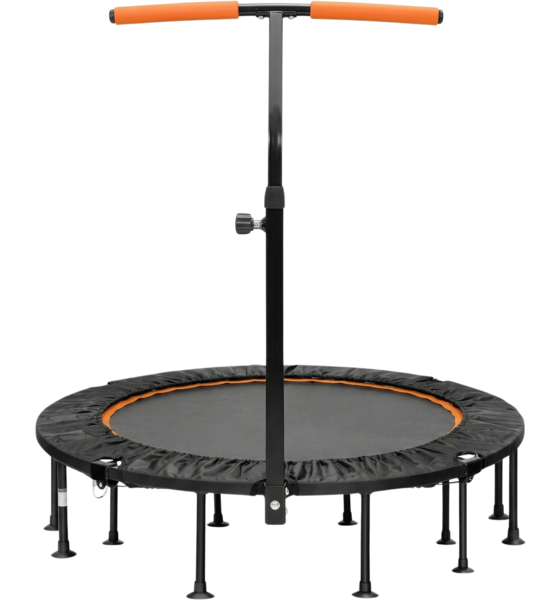 NORTHIX Adjustable Handle Mini Trampoline, Foldable, 117cm, Orange på