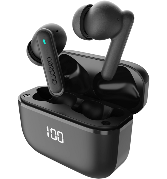 AUDEEO Aeropods Anc + Enc Led Earbuds på