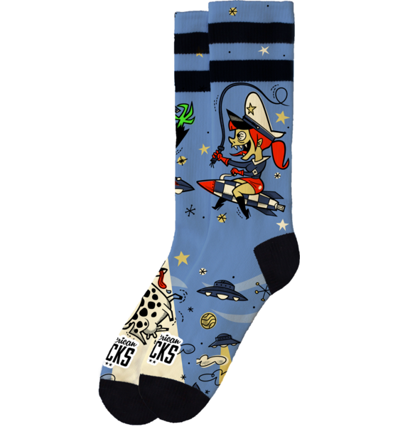 AMERICAN SOCKS Alien Snatch - Mid High på
