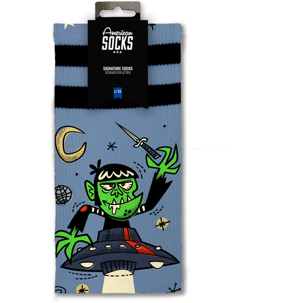 AMERICAN SOCKS Alien Snatch - Mid High på