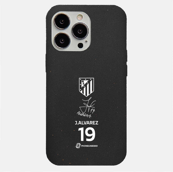 PHONECASES3D Atletico Madrid Official Compostable Phone Case J.alvarez Signature på