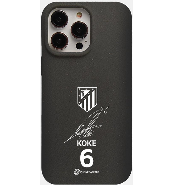 PHONECASES3D Atletico Madrid Official Compostable Phone Case Koke Signature på