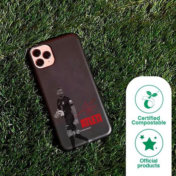 PHONECASES3D Atletico Madrid Official Compostable Phone Case Oblak Signature Red på