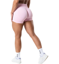RELODE Aura Seamless Scrunch Shorts - Light Pink på