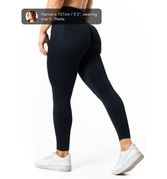RELODE Aura Seamless Scrunch Tights - Black på