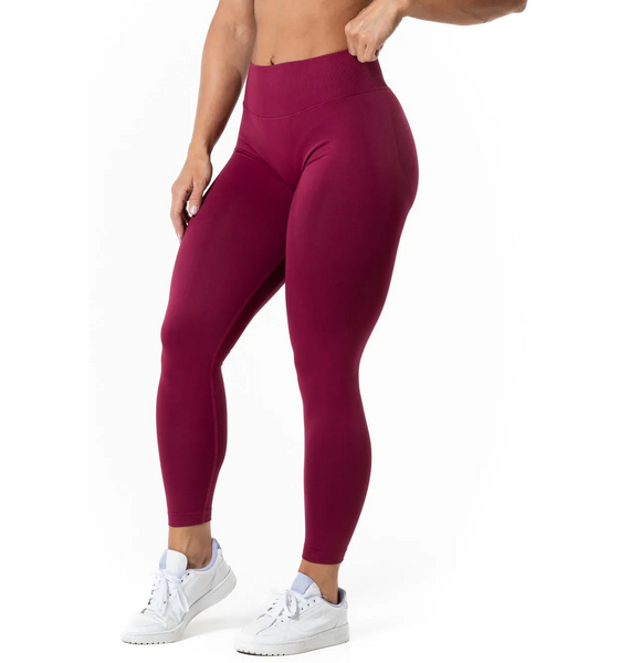 RELODE Aura Seamless Scrunch Tights - Cherry på