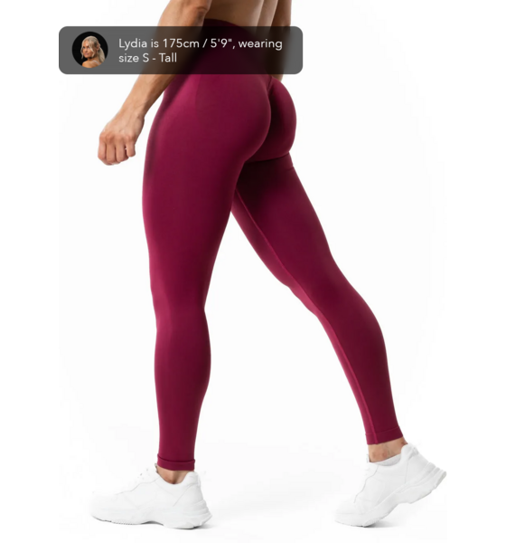 RELODE Aura Seamless Scrunch Tights - Cherry på