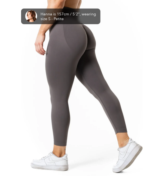 RELODE Aura Seamless Scrunch Tights - Earth Grey på