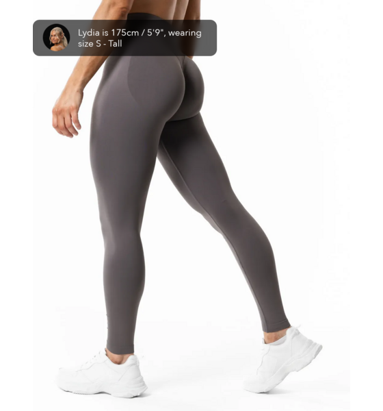 RELODE Aura Seamless Scrunch Tights - Earth Grey på