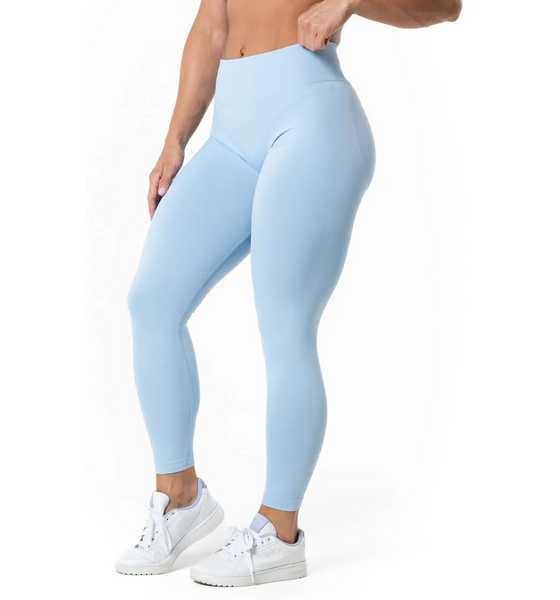 RELODE Aura Seamless Scrunch Tights - Light Blue på