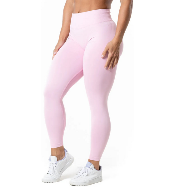RELODE Aura Seamless Scrunch Tights - Light Pink på