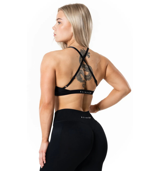 RELODE Aura Seamless Sports Bra - Black på