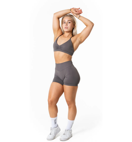 RELODE Aura Seamless Sports Bra - Earth Grey på